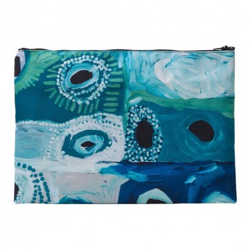 Aboriginal Art | Zip Bag | May Wokka Chapman